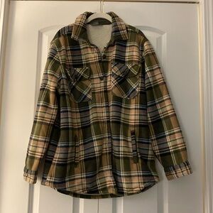 Natural reflections women’s shacket